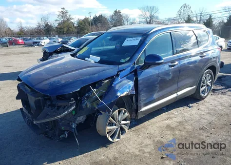 2019 Hyundai Santa Fe Ultimate z USA, uszkodzony, nr VIN 5NMS53AD2KH056716